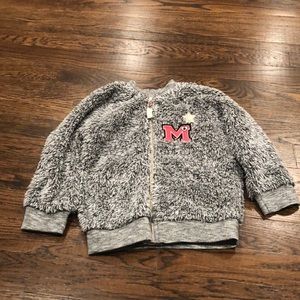 Disney Minnie zip sweater jacket size 2